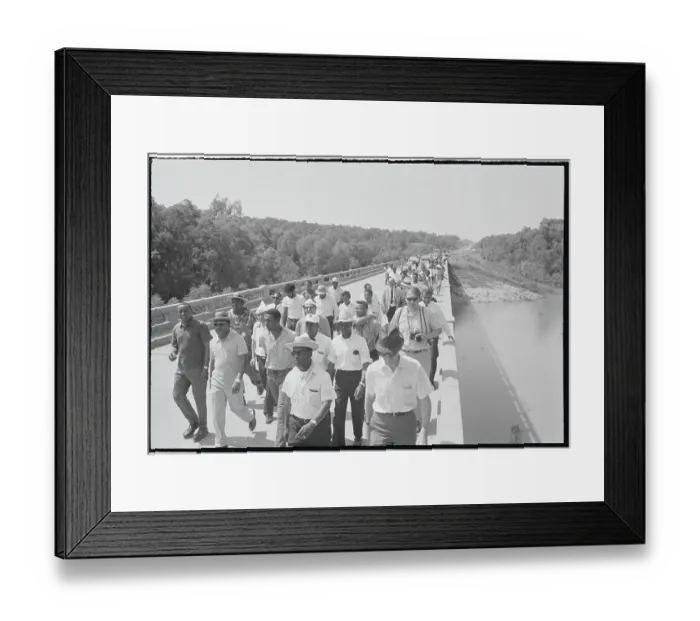 Framed Print : Martin Luther King Marching with Others Framed Print : Martin Luther King Marching with Others