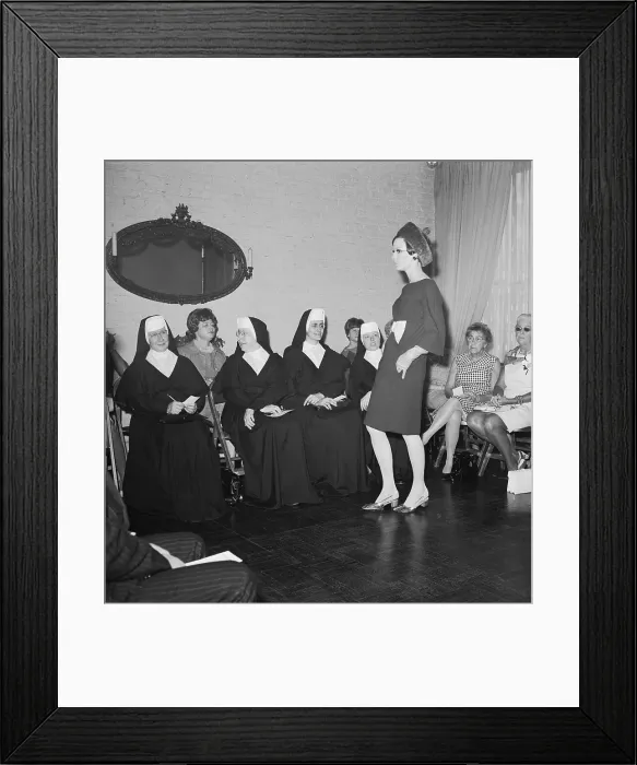 Framed Print : Nuns Attend Fashion Show Framed Print : Nuns Attend Fashion Show