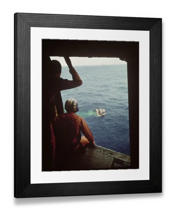 Framed Print : Gemini 9 Floating In Atlantic Ocean Framed Print : Gemini 9 Floating In Atlantic Ocean