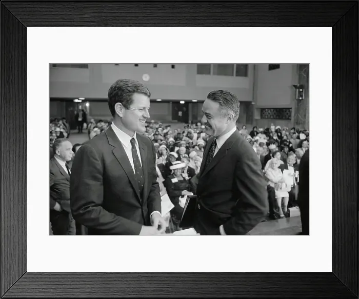 Framed Print : Sargent Shriver and Edward Kennedy Framed Print : Sargent Shriver and Edward Kennedy
