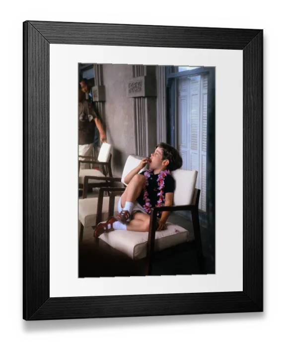 Framed Print : Young John F. Kennedy Jr. Sitting on Balcony Framed Print : Young John F. Kennedy Jr. Sitting on Balcony