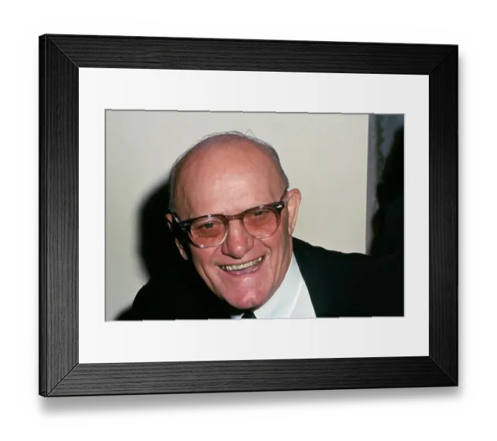 Framed Print : Close up Portrait of George Halas Framed Print : Close up Portrait of George Halas