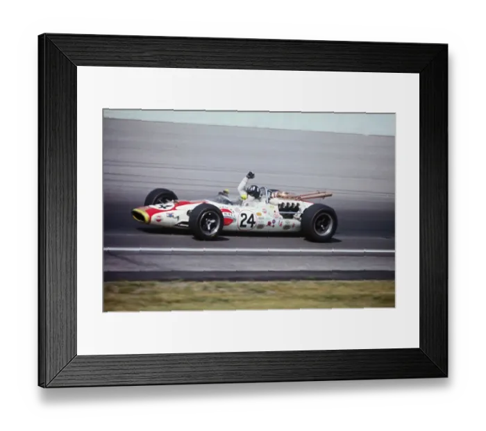 Framed Print : Graham Hill Winning Indy 500 Framed Print : Graham Hill Winning Indy 500