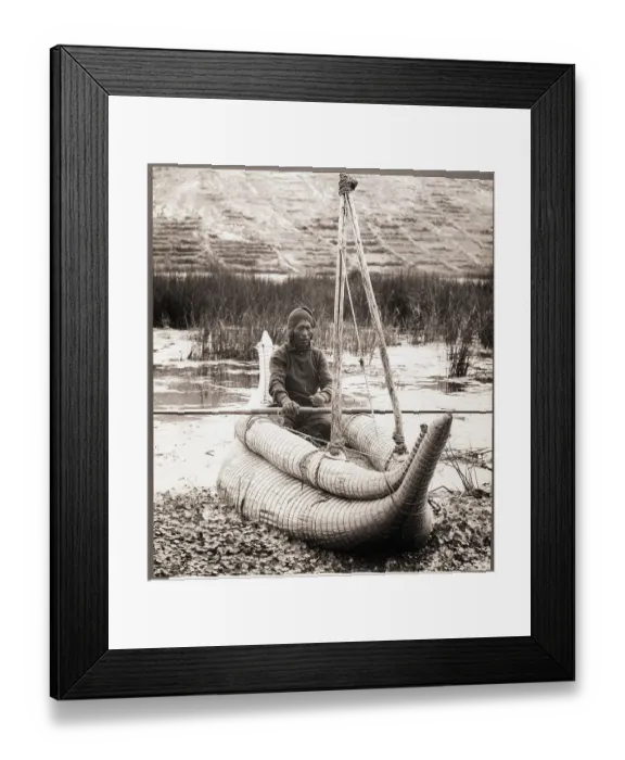 Framed Print : Aymara Fisherman, Direct Inca Descendant Framed Print : Aymara Fisherman, Direct Inca Descendant