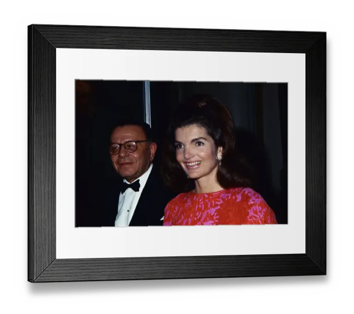 Framed Print : Jacqueline Onassis Attending Party Framed Print : Jacqueline Onassis Attending Party