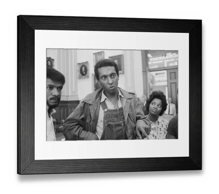 Framed Print : Stokely Carmichael at Press Conference Framed Print : Stokely Carmichael at Press Conference