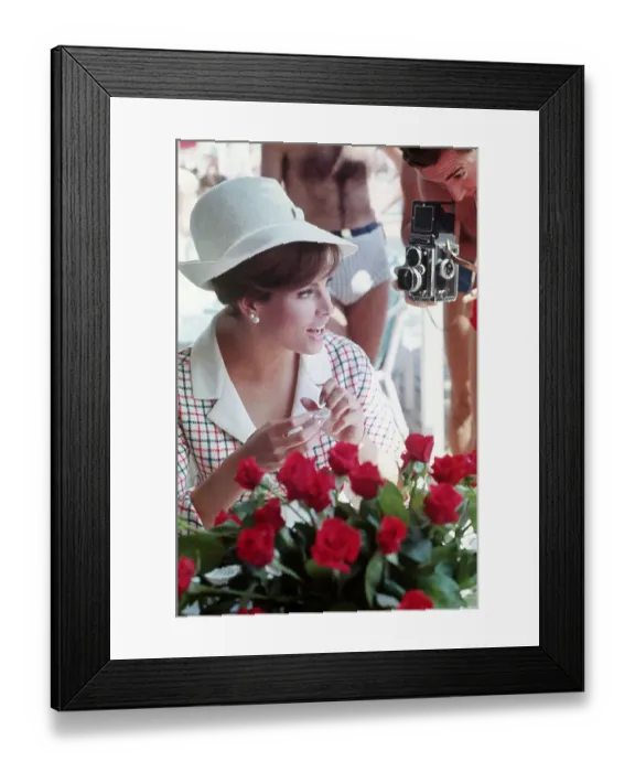 Framed Print : Actress Raquel Welch Arriving at Cannes Film Festival Framed Print : Actress Raquel Welch Arriving at Cannes Film Festival