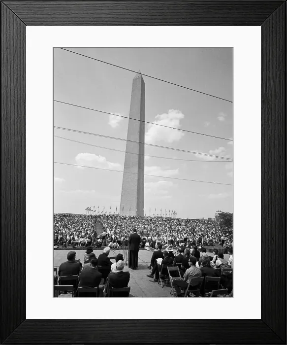 Framed Print : Peace Demonstrators March In Washington Framed Print : Peace Demonstrators March In Washington