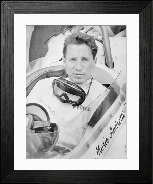 Framed Print : Driver Andretti In Race Car Framed Print : Driver Andretti In Race Car