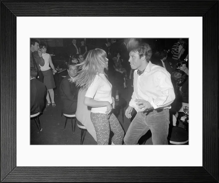Framed Print : Couple Dancing at Club Framed Print : Couple Dancing at Club