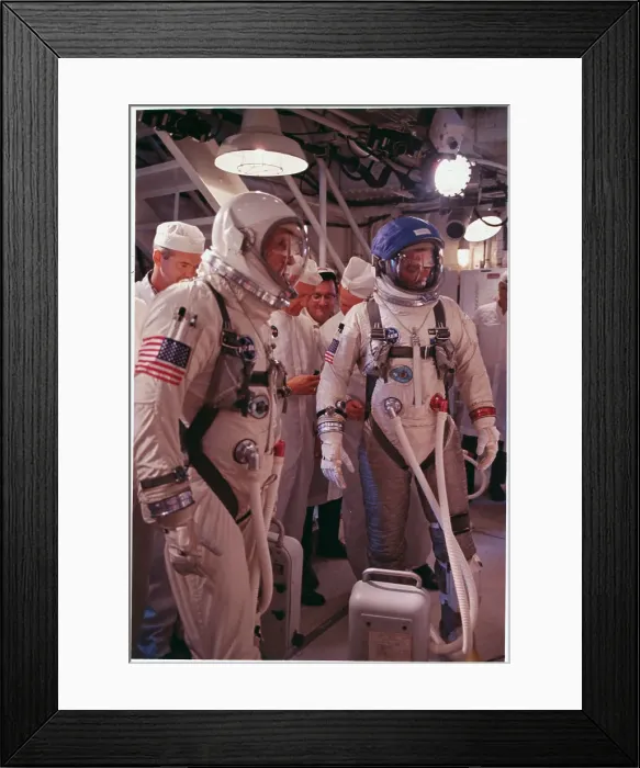 Framed Print : Portrait of Eugene Cernan and Thomas Stafford Framed Print : Portrait of Eugene Cernan and Thomas Stafford