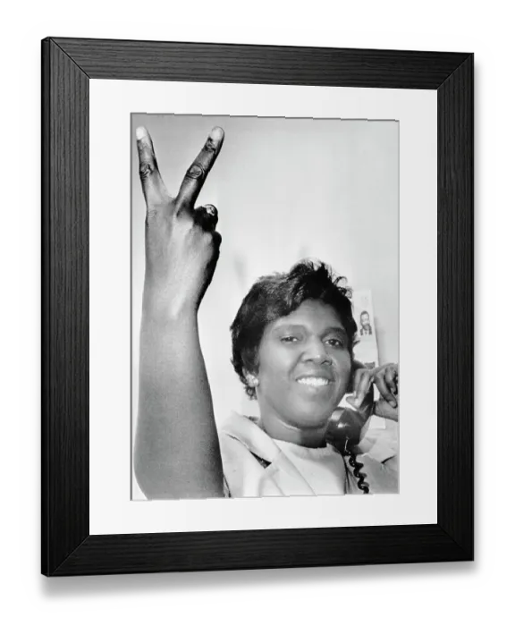Framed Print : Barbara Jordan Wins Nomination Framed Print : Barbara Jordan Wins Nomination