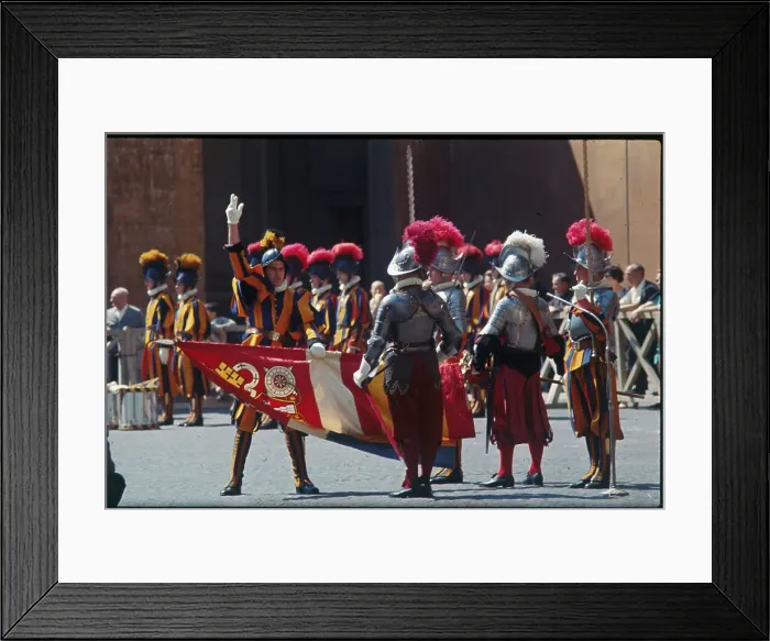 Framed Print : Papal Swiss Guard Taking Oath Framed Print : Papal Swiss Guard Taking Oath