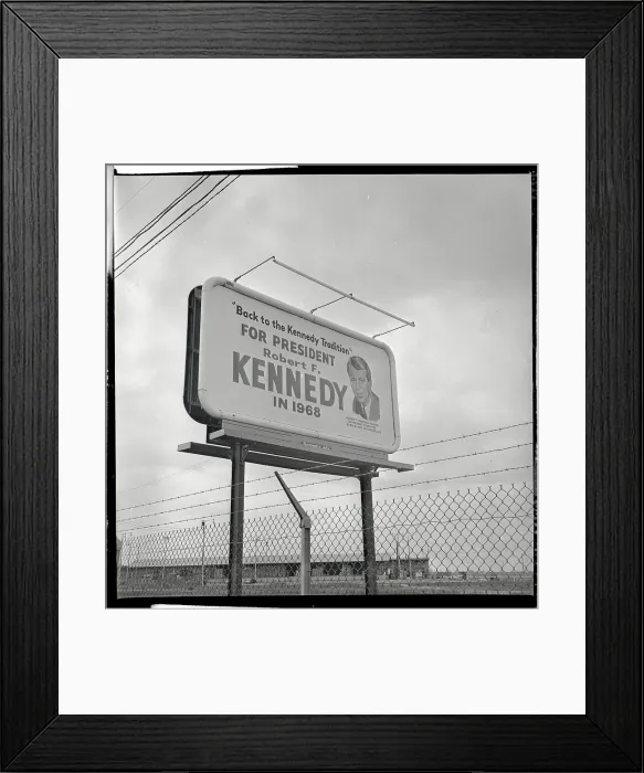 Framed Print : Large Road Sign for Robert F. Kennedy Framed Print : Large Road Sign for Robert F. Kennedy