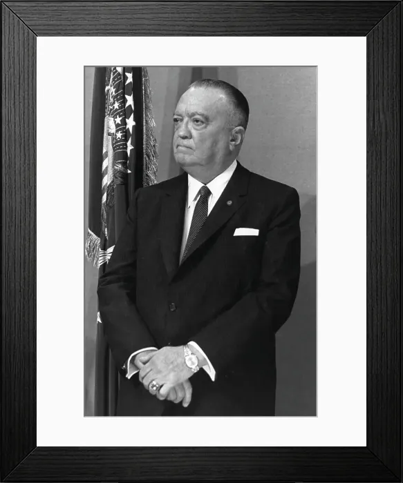 Framed Print : J. Edgar Hoover Framed Print : J. Edgar Hoover