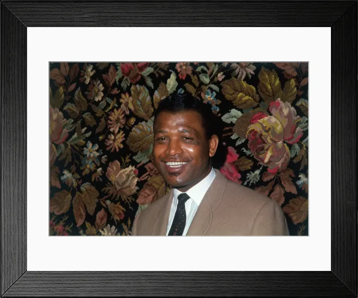 Framed Print : Portrait of American Boxer Sugar Ray Robinson Framed Print : Portrait of American Boxer Sugar Ray Robinson