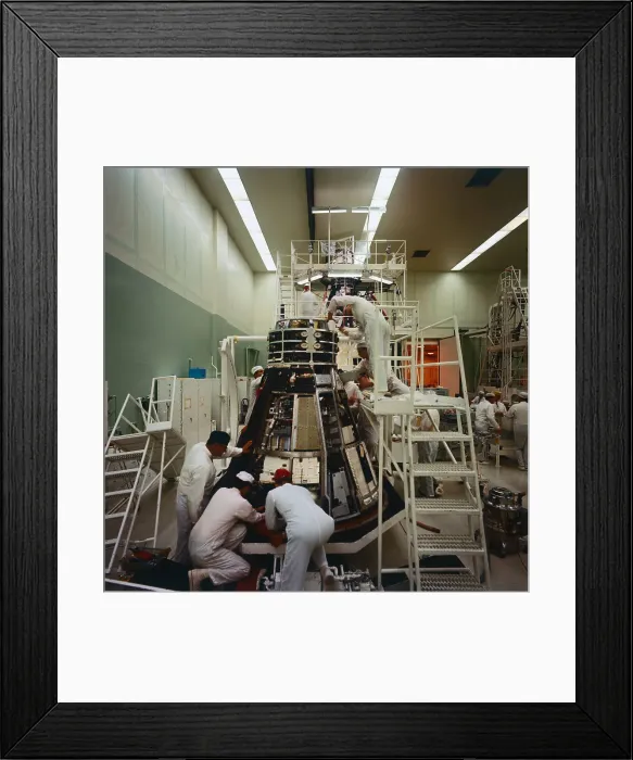 Framed Print : People Working on the Gemini 12 Spacecraft Framed Print : People Working on the Gemini 12 Spacecraft