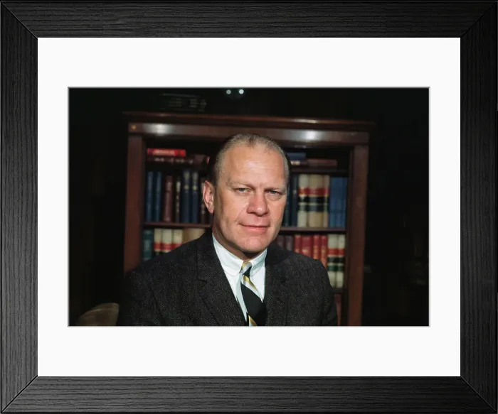 Framed Print : Close up Portrait of Gerald Ford Framed Print : Close up Portrait of Gerald Ford