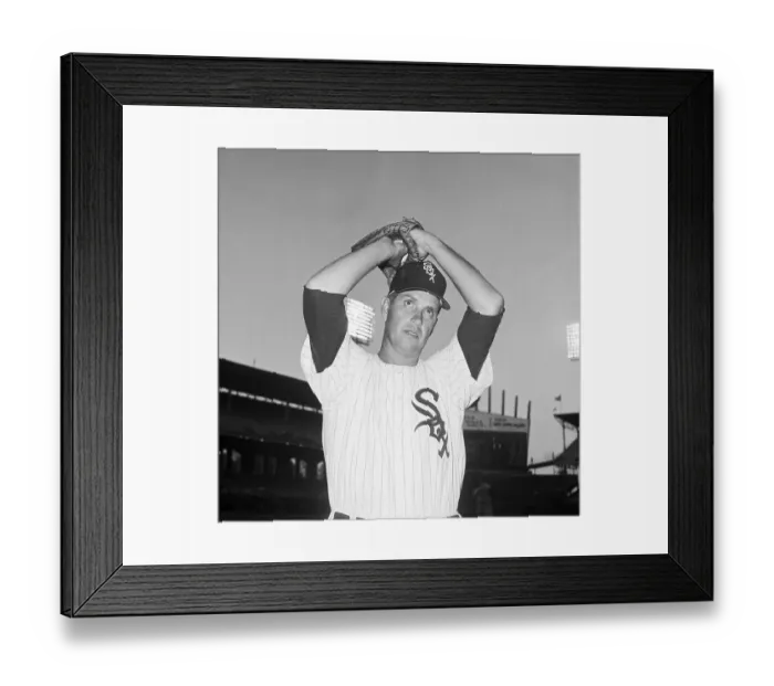 Framed Print : Hoyt Wilhelm in Pitching Stance Framed Print : Hoyt Wilhelm in Pitching Stance