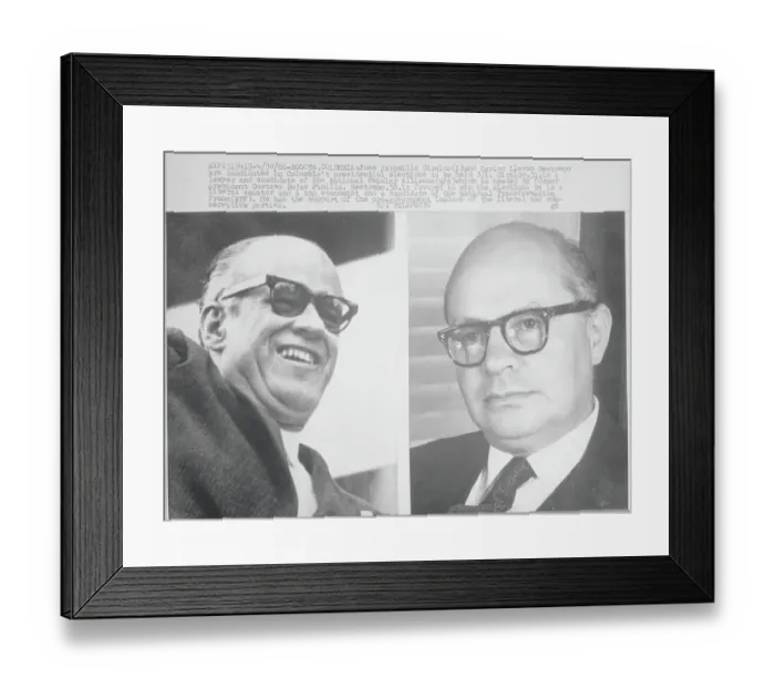 Framed Print : Colombian Presidential Candidates