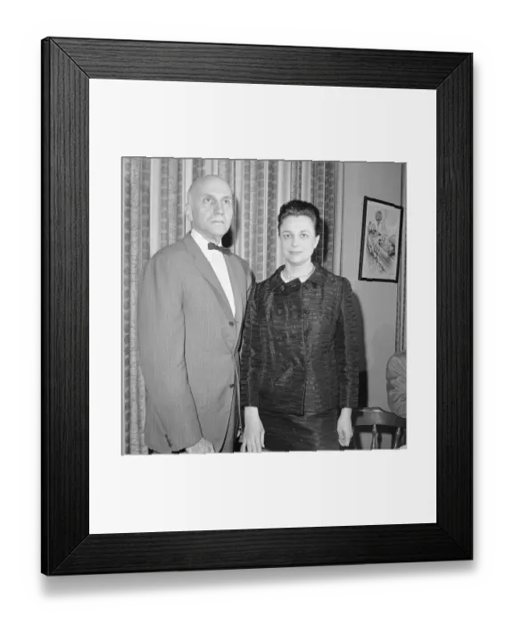 Framed Print : William Masters and Virginia Johnson Framed Print : William Masters and Virginia Johnson