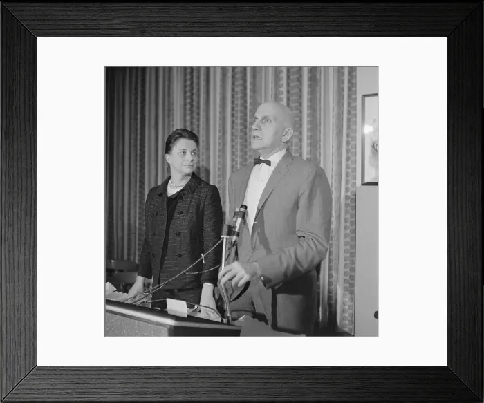 Framed Print : William H. Masters Speaking at Podium Framed Print : William H. Masters Speaking at Podium