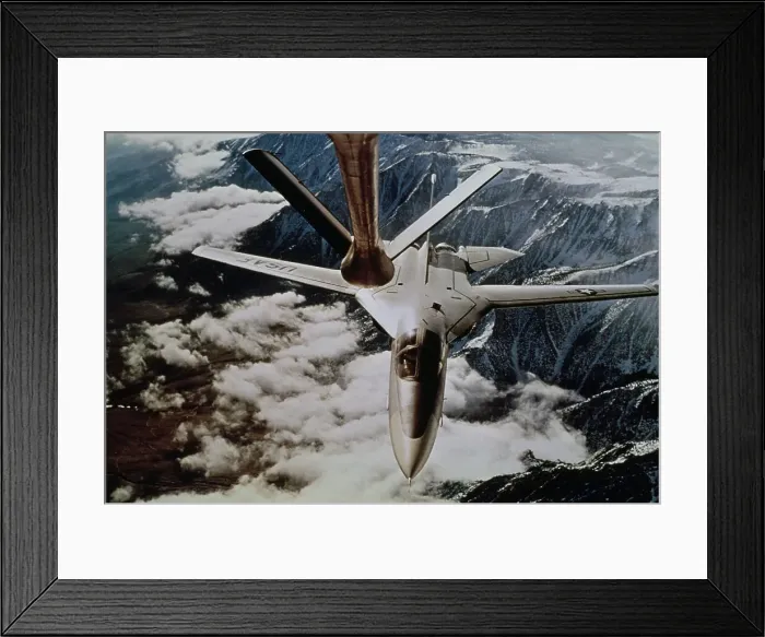 Framed Print : F-111A Tactical Fighter With Refuelling Boom Framed Print : F-111A Tactical Fighter With Refuelling Boom