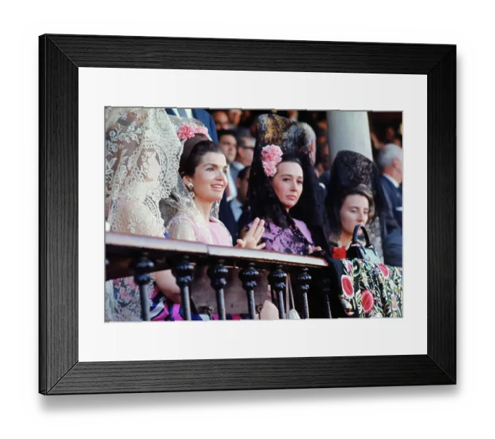 Framed Print : Jacqueline Kennedy and Her Hostess Framed Print : Jacqueline Kennedy and Her Hostess