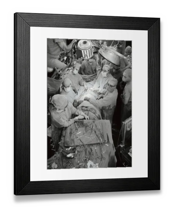 Framed Print : Surgeon Performing Heart Surgery Framed Print : Surgeon Performing Heart Surgery