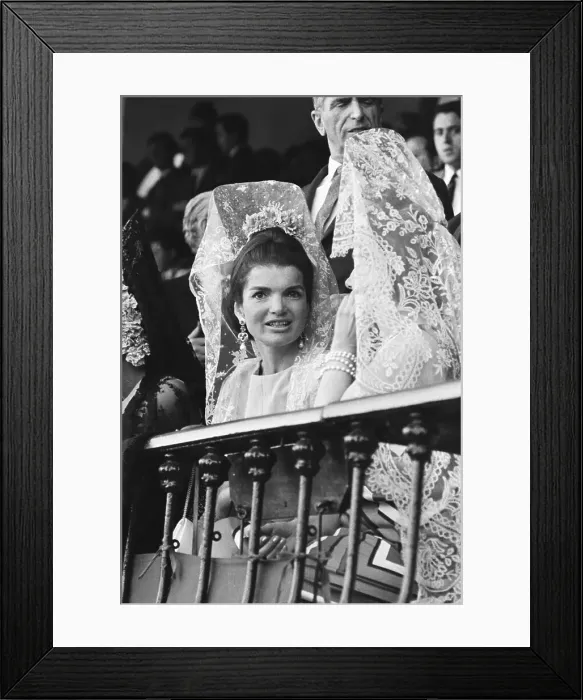 Framed Print : Jackie Kennedy Goes To The Bullfights Framed Print : Jackie Kennedy Goes To The Bullfights