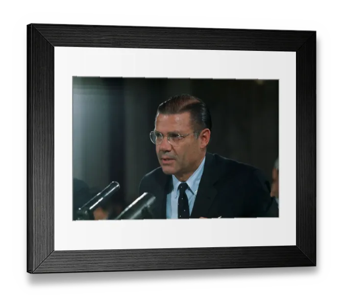 Framed Print : Robert McNamara Meeting with Foreign Relations Framed Print : Robert McNamara Meeting with Foreign Relations