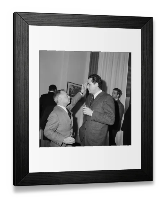 Framed Print : Mickey Rooney and Vittorio Gassmann Framed Print : Mickey Rooney and Vittorio Gassmann