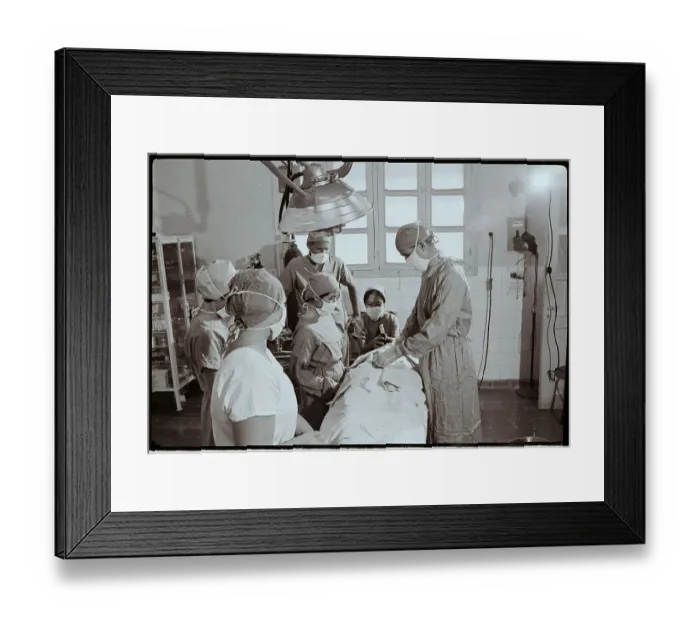 Framed Print : Doctors Operating in Vietnamese Hospital Framed Print : Doctors Operating in Vietnamese Hospital