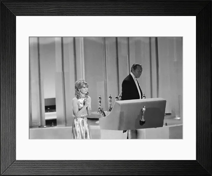 Framed Print : Julie Chrisite Happily Receives Oscar Framed Print : Julie Chrisite Happily Receives Oscar