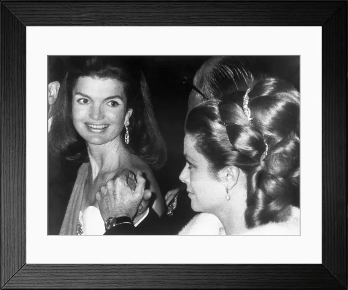 Framed Print : Mrs. Jacqueline Kennedy and Princess Grace of Monaco Framed Print : Mrs. Jacqueline Kennedy and Princess Grace of Monaco