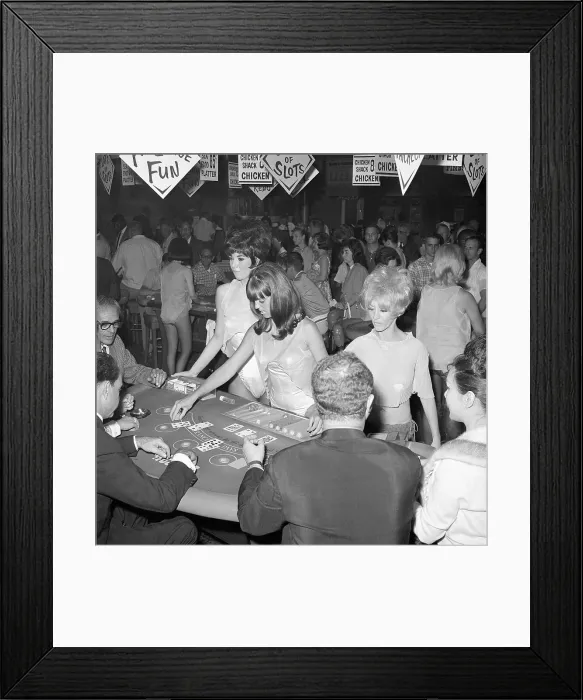 Framed Print : Female Black Jack Dealers Framed Print : Female Black Jack Dealers