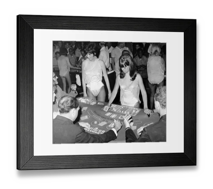 Framed Print : Female Blackjack Dealers Framed Print : Female Blackjack Dealers