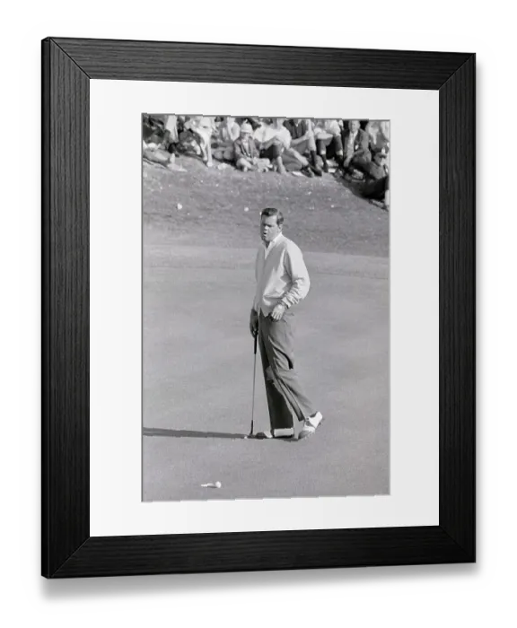 Framed Print : Gay Brewer Disappointed Over Missed Putt Framed Print : Gay Brewer Disappointed Over Missed Putt