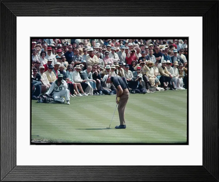 Framed Print : Don January Putting Framed Print : Don January Putting