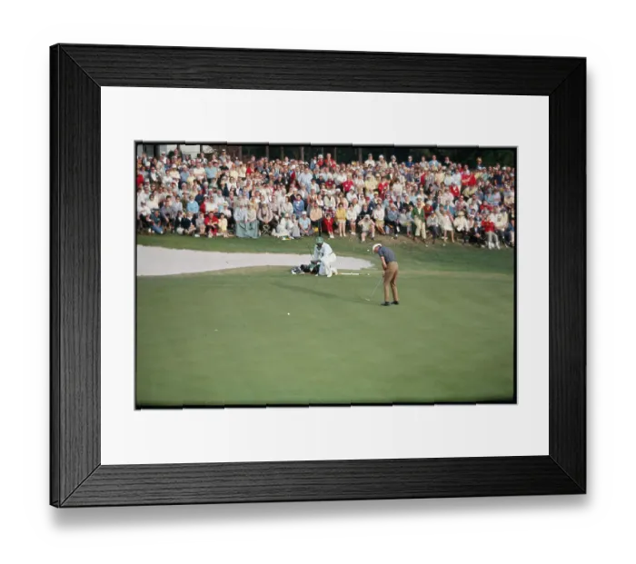 Framed Print : Don January Putting Framed Print : Don January Putting