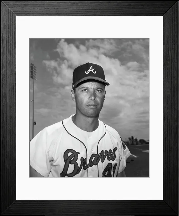 Framed Print : Eddie Mathews Headshoulders In Uniform Framed Print : Eddie Mathews Headshoulders In Uniform