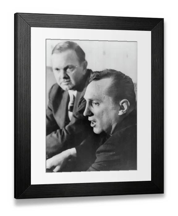 Framed Print : Al Davis and Ralph Wilson Answer Questions Framed Print : Al Davis and Ralph Wilson Answer Questions