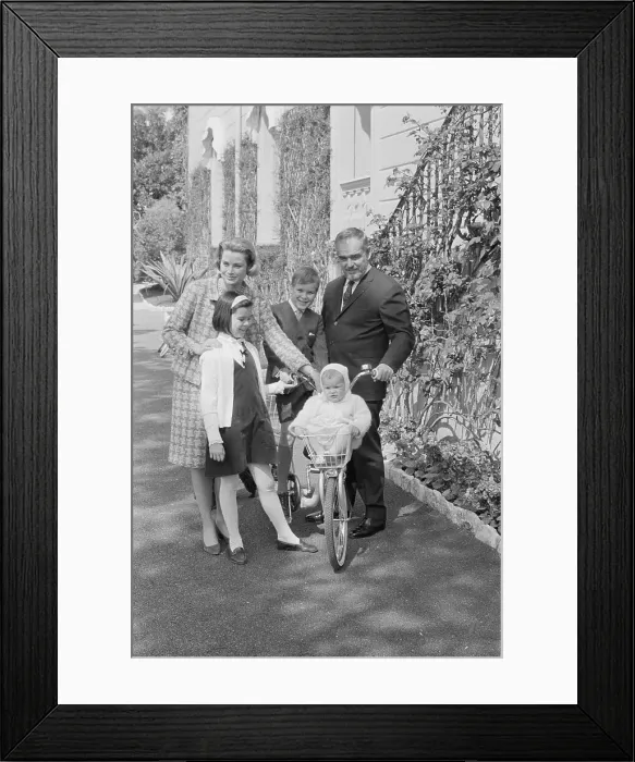 Framed Print : Prince Rainier with the Royal Family Framed Print : Prince Rainier with the Royal Family