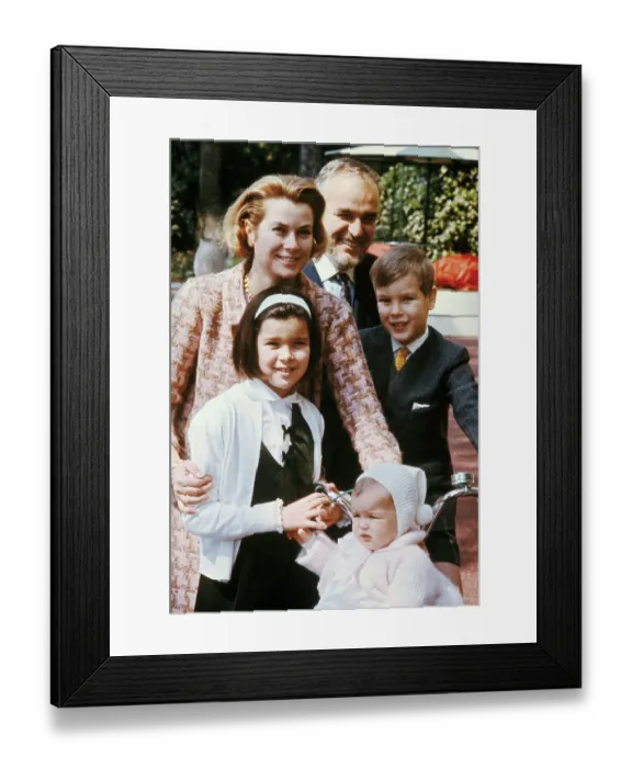 Framed Print : Prince Rainier and His Family Framed Print : Prince Rainier and His Family