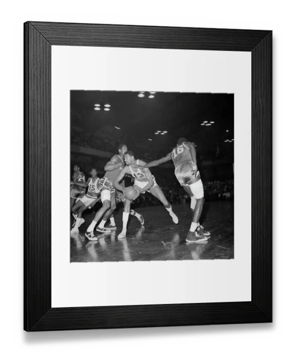 Framed Print : Wilt Chamberlain and Bill Russell Framed Print : Wilt Chamberlain and Bill Russell