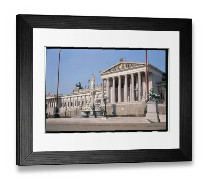 Framed Print : Pallas Athene Fountain by Carl Kundmann in Front of the Parliament Building Framed Print : Pallas Athene Fountain by Carl Kundmann in Front of the Parliament Building