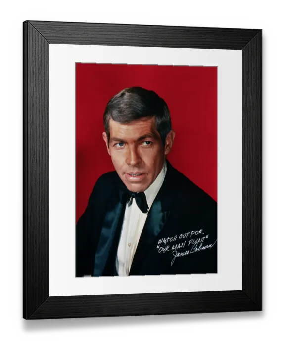 Framed Print : Portrait of James Coburn