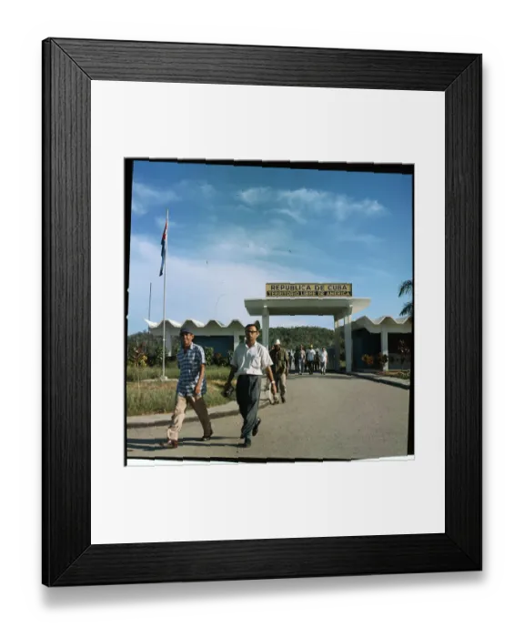Framed Print : Cuban Workers at US Naval Base Framed Print : Cuban Workers at US Naval Base