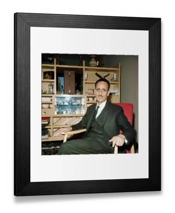 Framed Print : Portrait of Abdul Rahman Aref Framed Print : Portrait of Abdul Rahman Aref