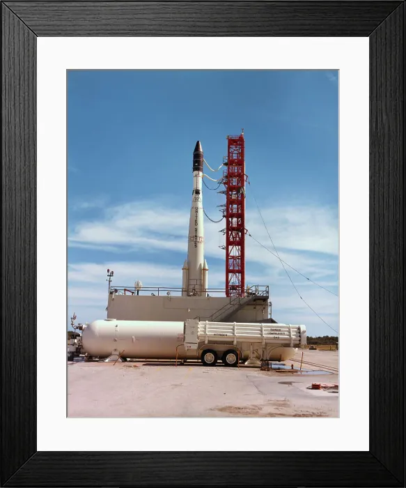 Framed Print : ESSA-II Weather Satellite and Delta Rocket Framed Print : ESSA-II Weather Satellite and Delta Rocket